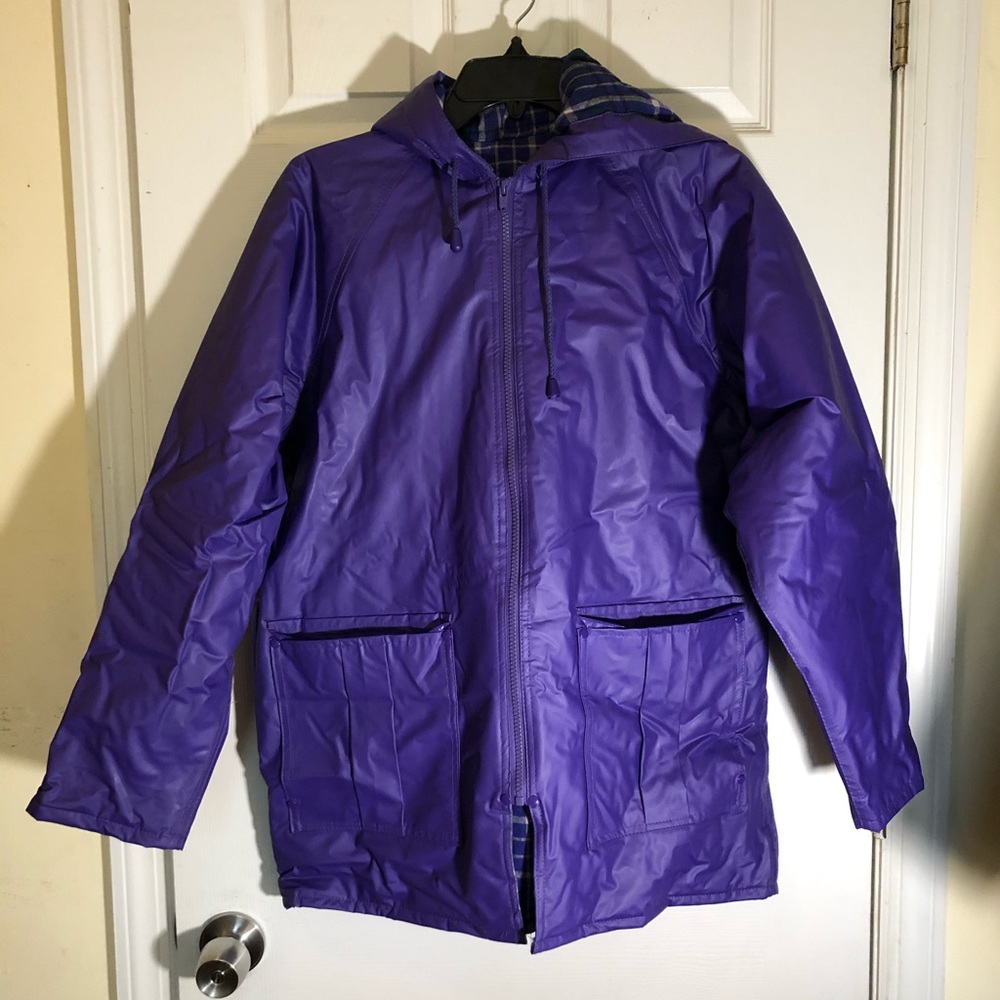 Vintage purple raincoat